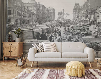 Jacques Cartier Square Wall Mural-Wall Mural-Eazywallz