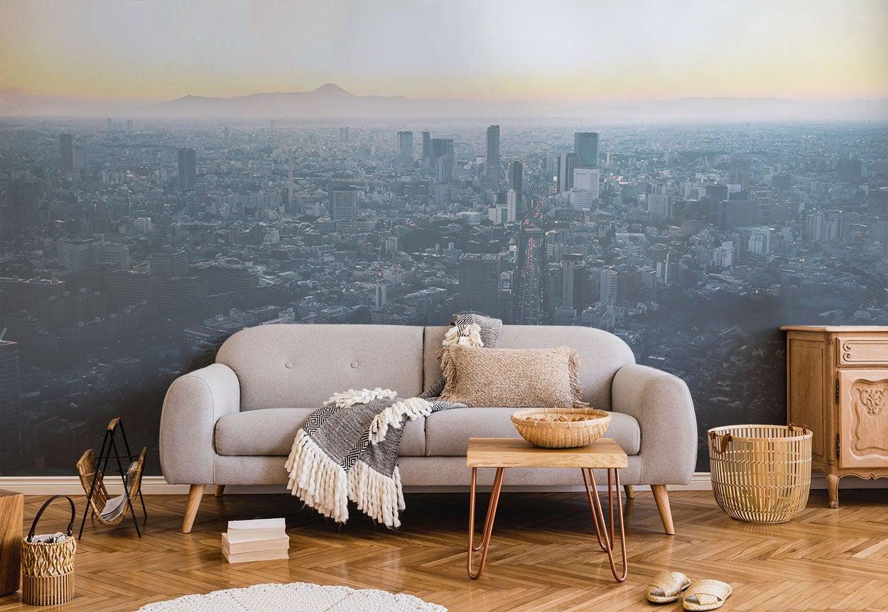Japan Cityscape Wall Mural-Wall Mural-Eazywallz