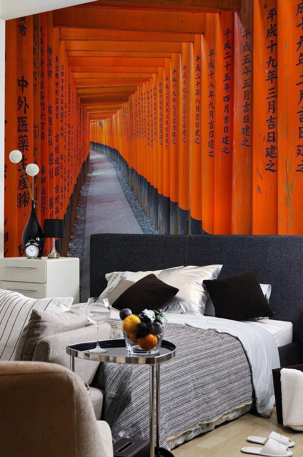 Japanese Torii Gate Trail Wall Mural-Wall Mural-Eazywallz