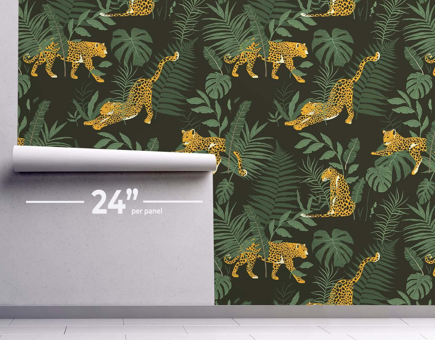 Jungle Leopard Wallpaper #226-Repeat Pattern Wallpaper-Eazywallz