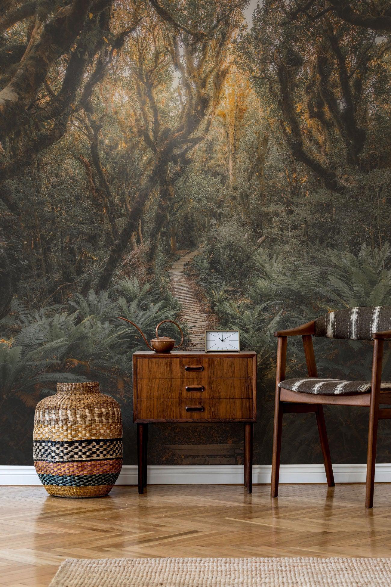 Jungle Path 2 Wall Mural-Wall Mural-Eazywallz