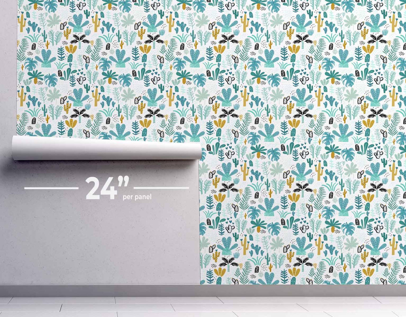 Kids Tropical Wallpaper #204-Repeat Pattern Wallpaper-Eazywallz