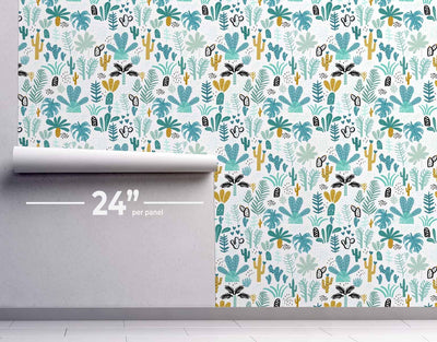 Kids Tropical Wallpaper #204-Repeat Pattern Wallpaper-Eazywallz