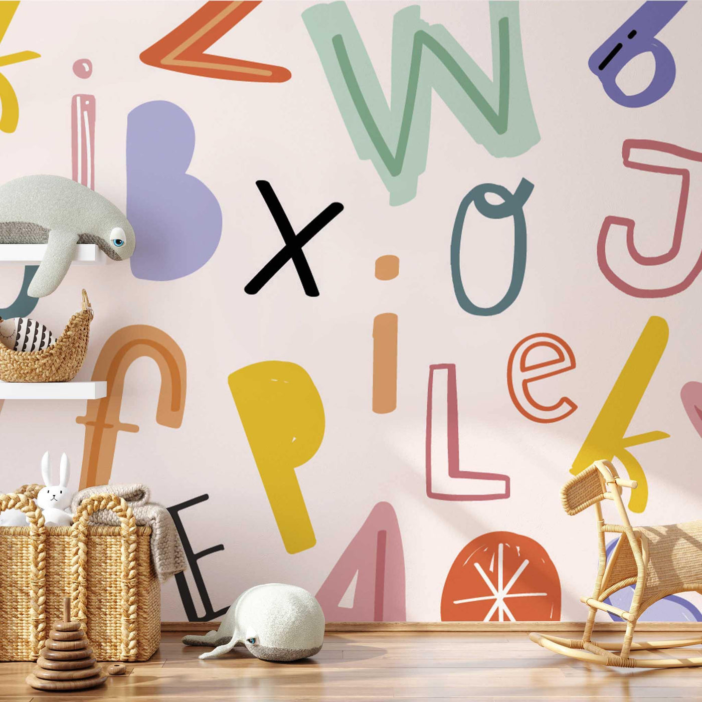 Kids Typography Wall Mural-Wall Mural-Eazywallz