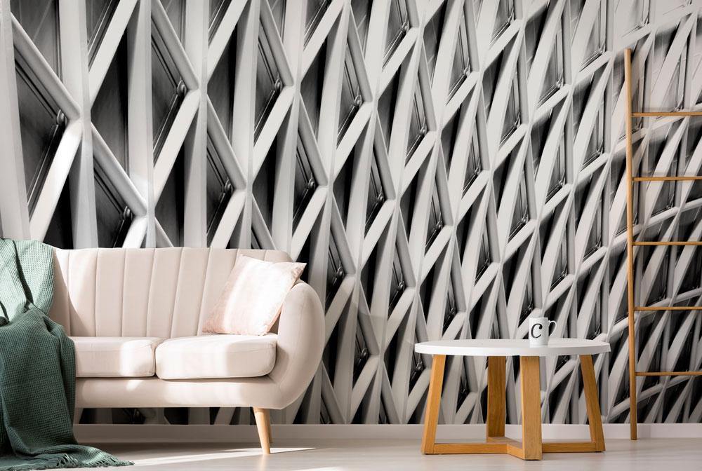 King's Cross Abstract Architecture Wall Mural-Wall Mural-Eazywallz