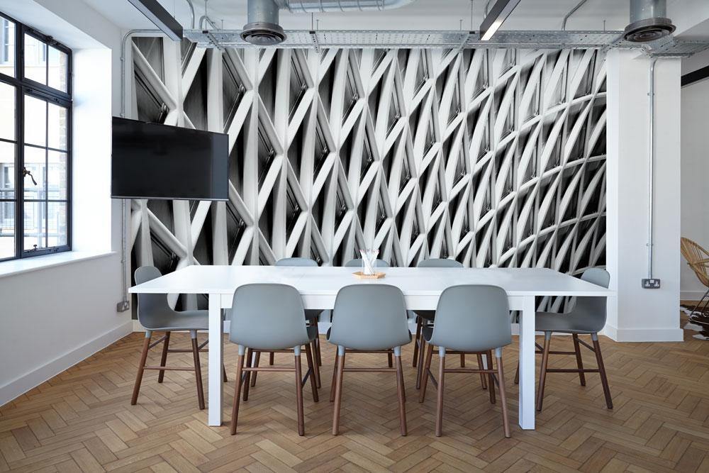 King's Cross Abstract Architecture Wall Mural-Wall Mural-Eazywallz
