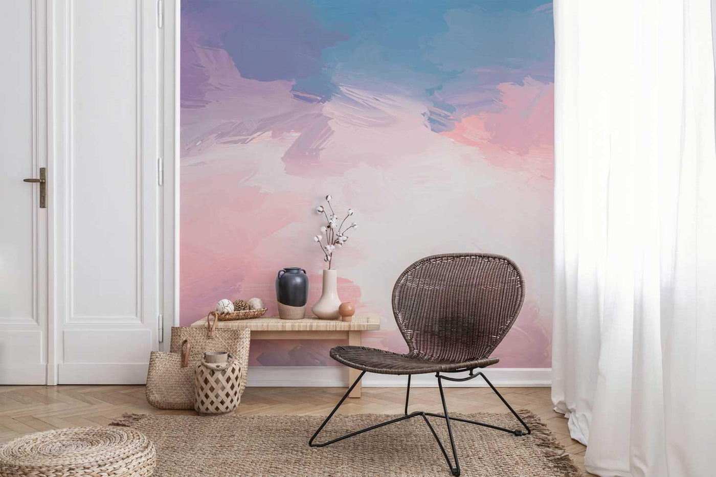 Lavender Sky Wall Mural-Wall Mural-Eazywallz