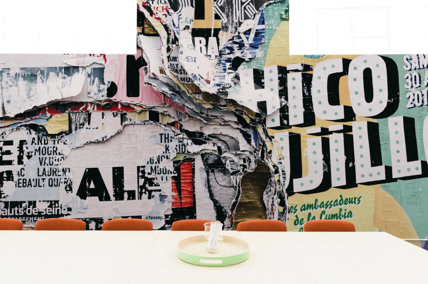 Layered Torn Posters Wall Mural-Wall Mural-Eazywallz