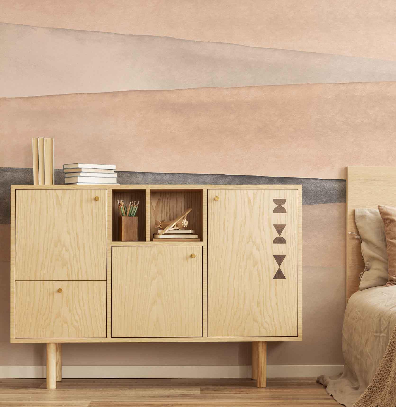 Light Abstract Stripes Wall Mural-Wall Mural-Eazywallz