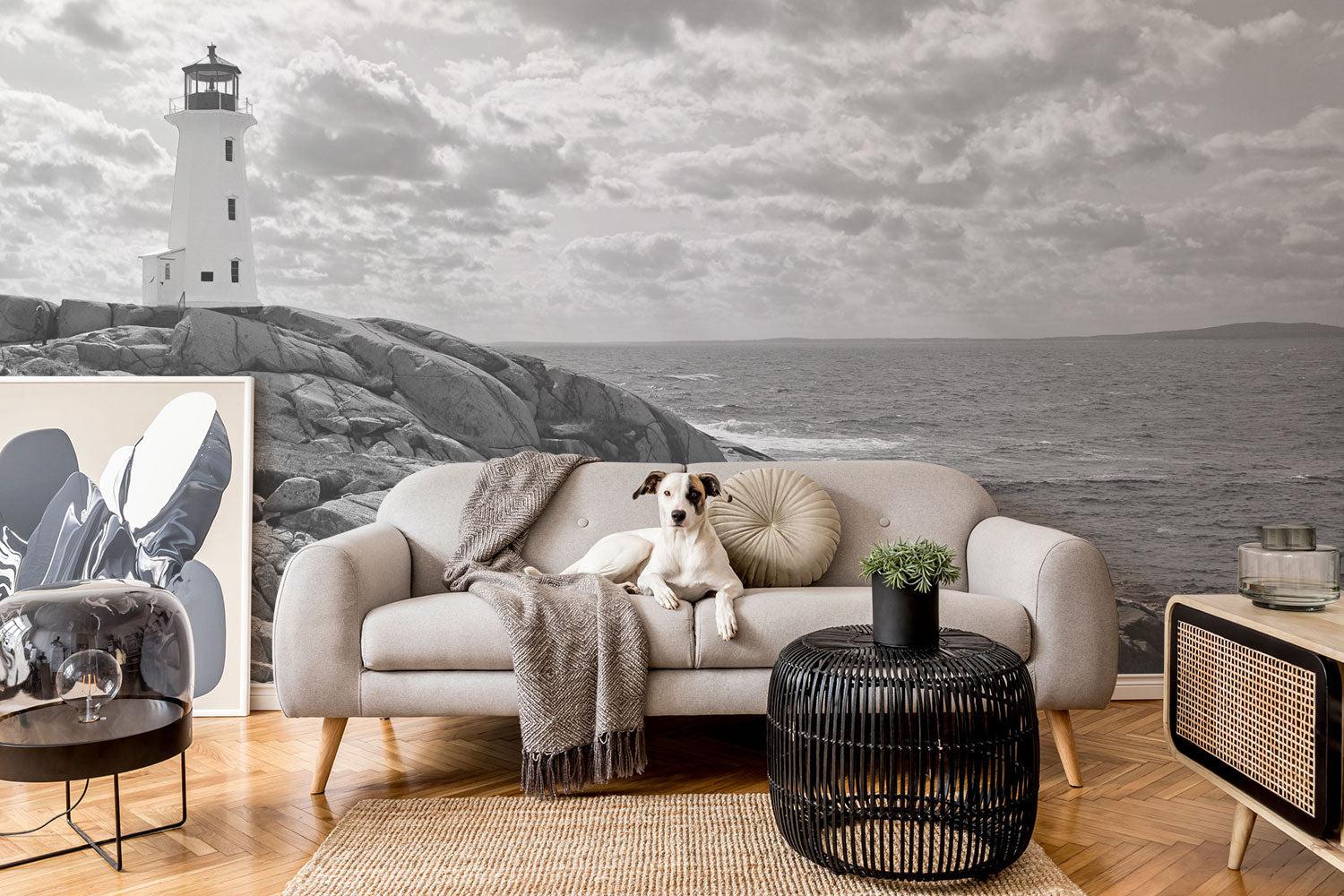 Lighthouse at Peggy's Cove, Nova Scotia Wall Mural-Wall Mural-Eazywallz