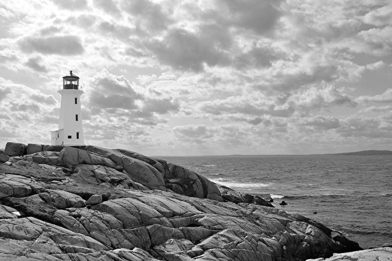 Lighthouse at Peggy's Cove, Nova Scotia Wall Mural-Wall Mural-Eazywallz