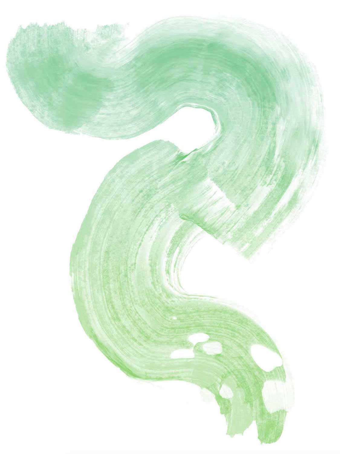 Lime Paint Brush Wall Mural-Wall Mural-Eazywallz