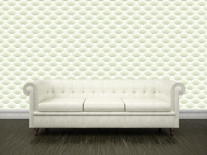 Lime waves pattern Wall Mural-Wall Mural-Eazywallz