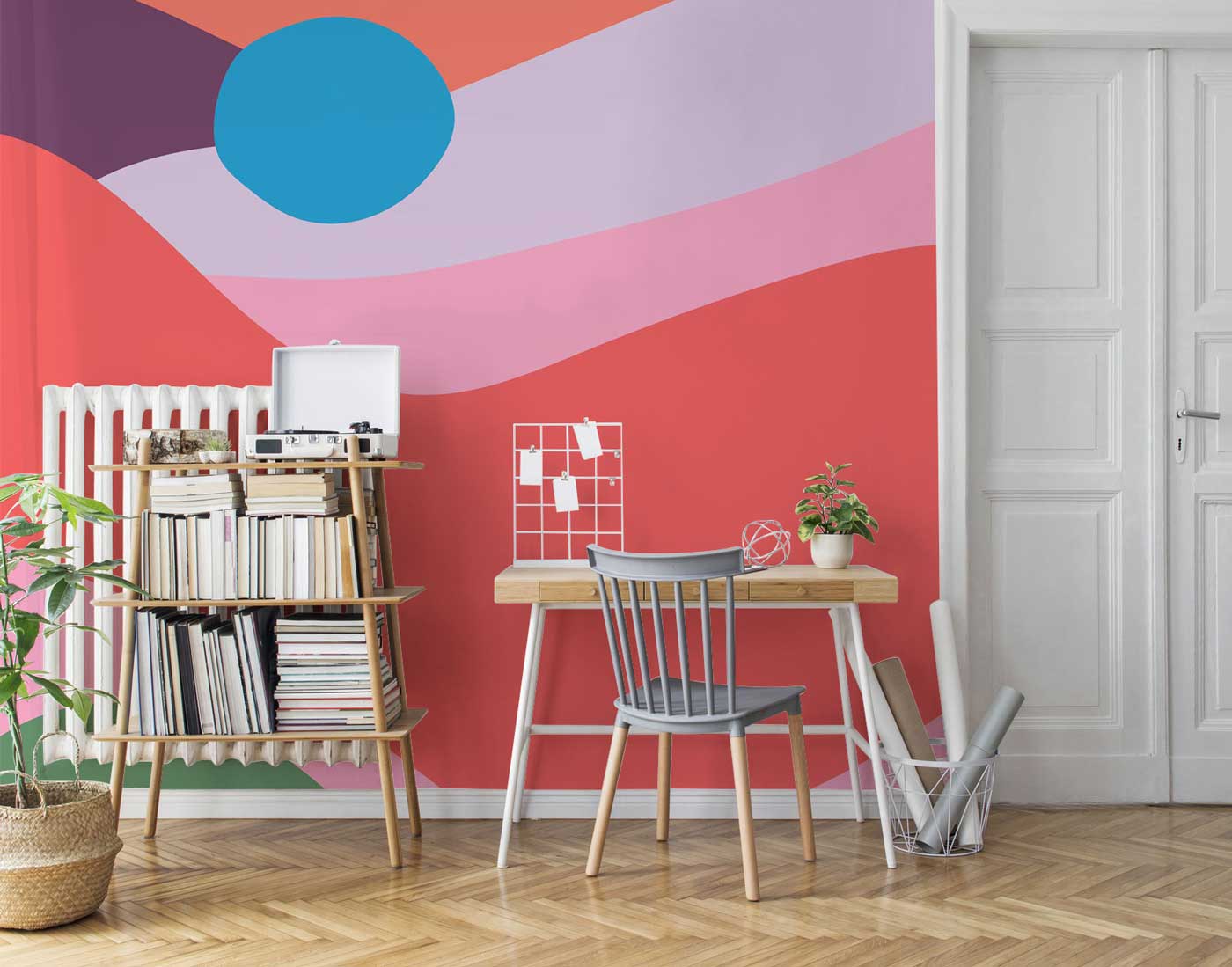 Lisbon Abstract Shapes Wall Mural-Wall Mural-Eazywallz