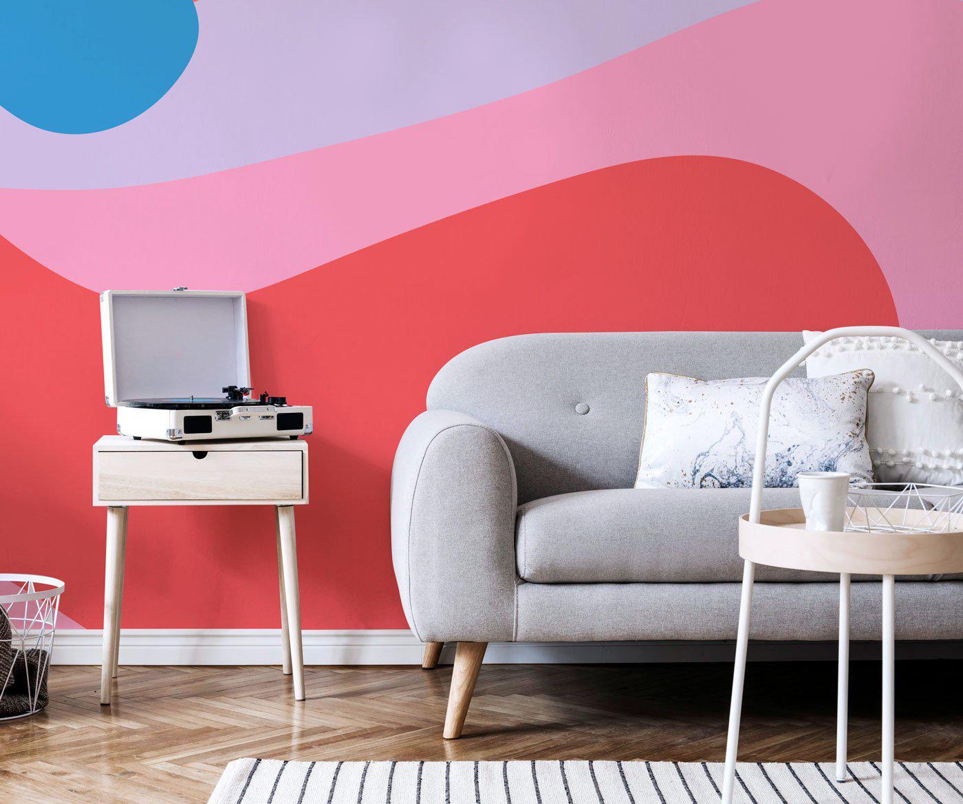 Lisbon Abstract Shapes Wall Mural-Wall Mural-Eazywallz