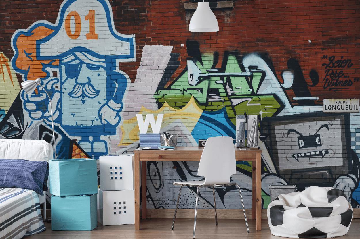 Longueuil Street Art Wall Mural-Wall Mural-Eazywallz