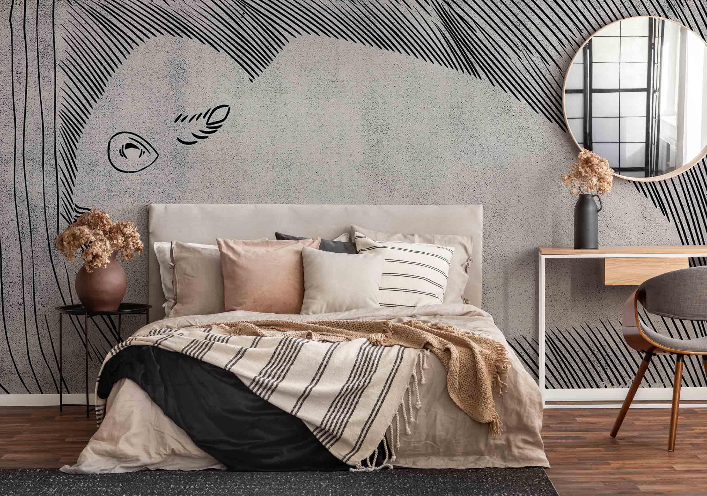 Lying Bison Wall Mural-Wall Mural-Eazywallz