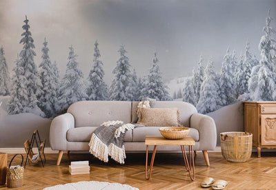 Majestic Winter Panorama Wall Mural-Wall Mural-Eazywallz