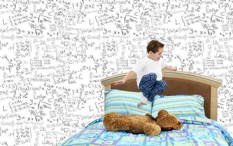 Math formulas in black Wall Mural-Wall Mural-Eazywallz