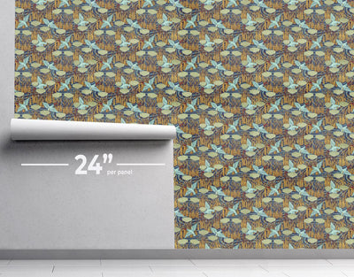 Maurice's Birds Wallpaper #541-Repeat Pattern Wallpaper-Eazywallz