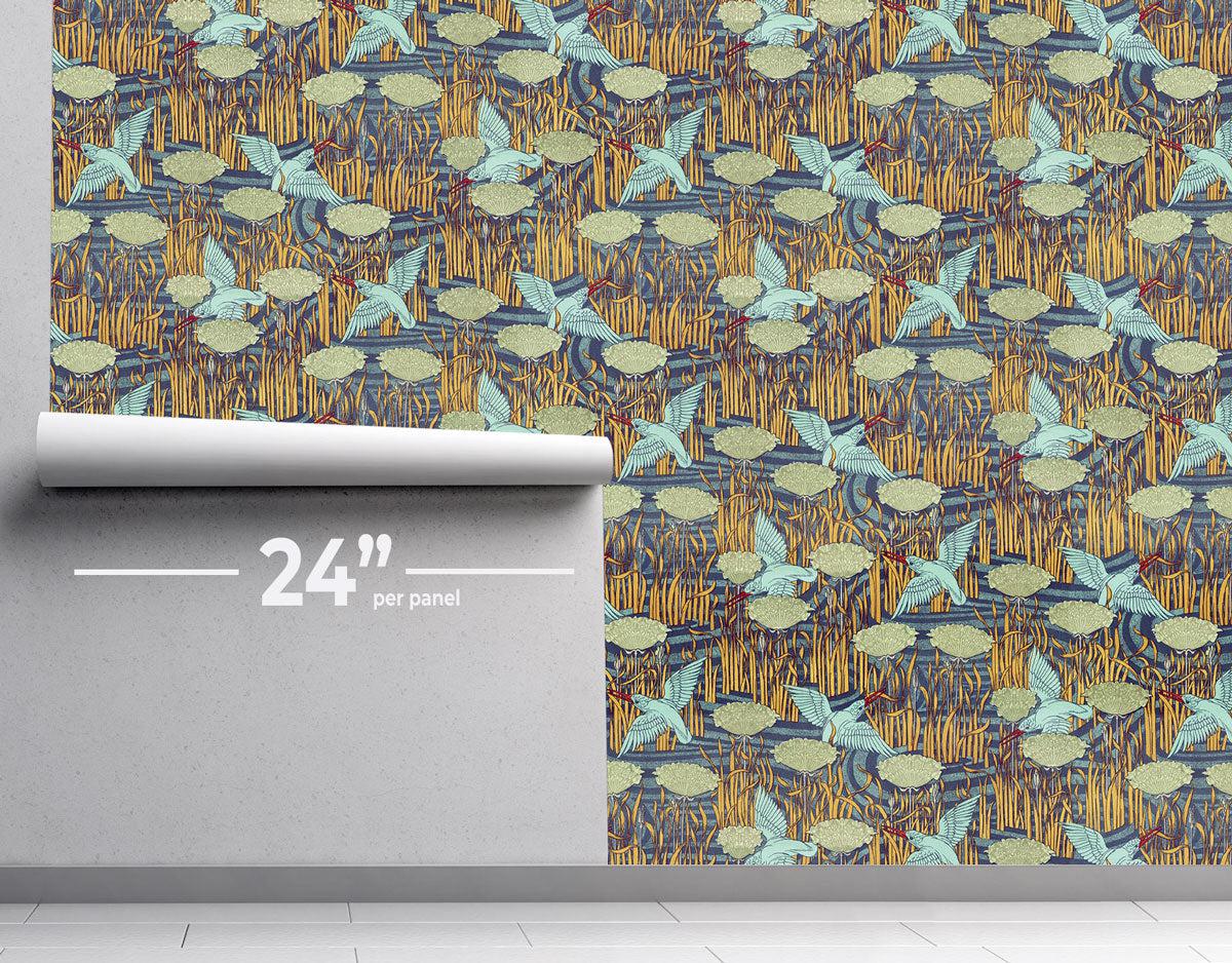 Maurice's Birds Wallpaper #541-Repeat Pattern Wallpaper-Eazywallz
