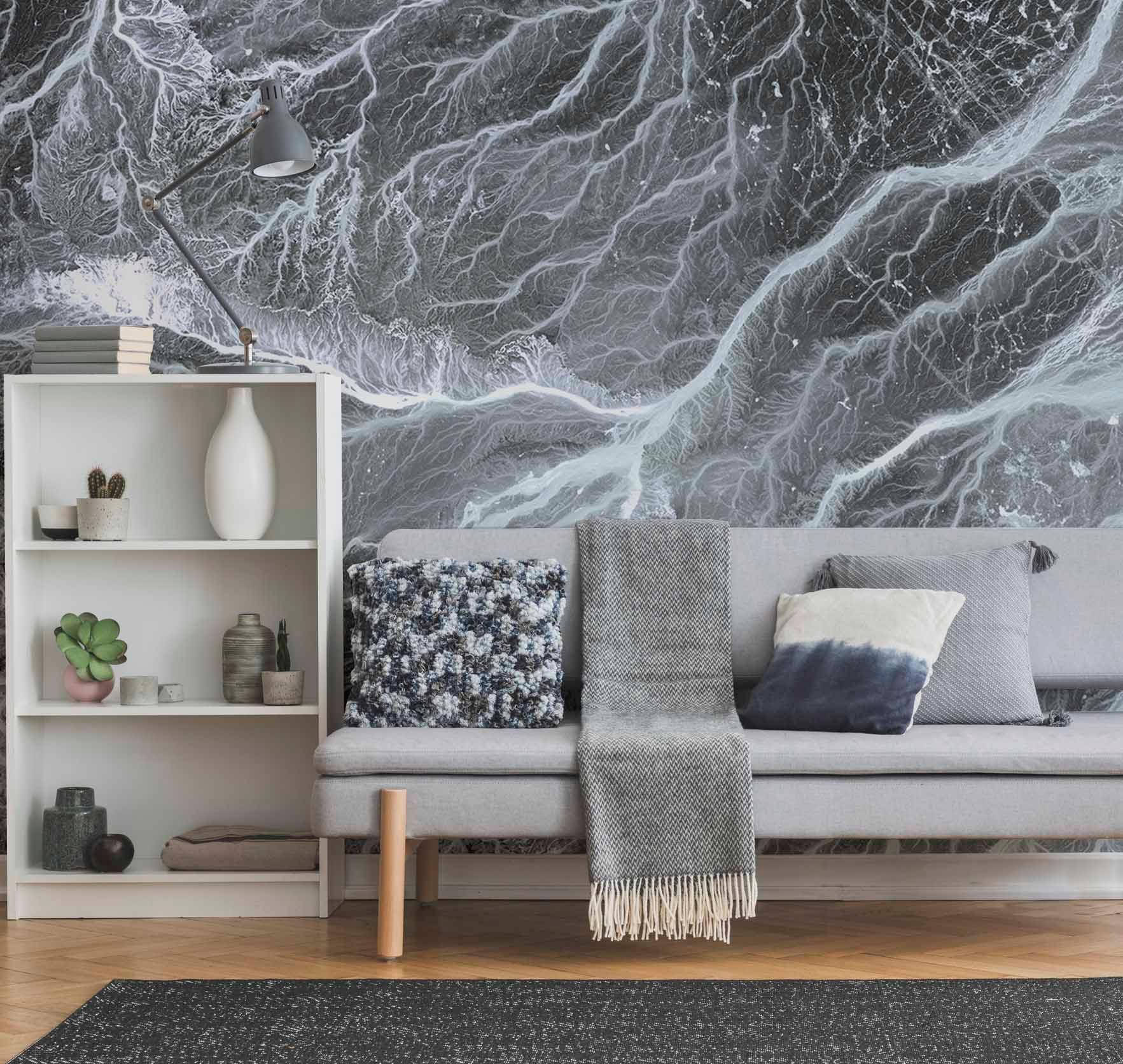 Meandering Wadis Wallpaper Mural-Wall Mural-Eazywallz