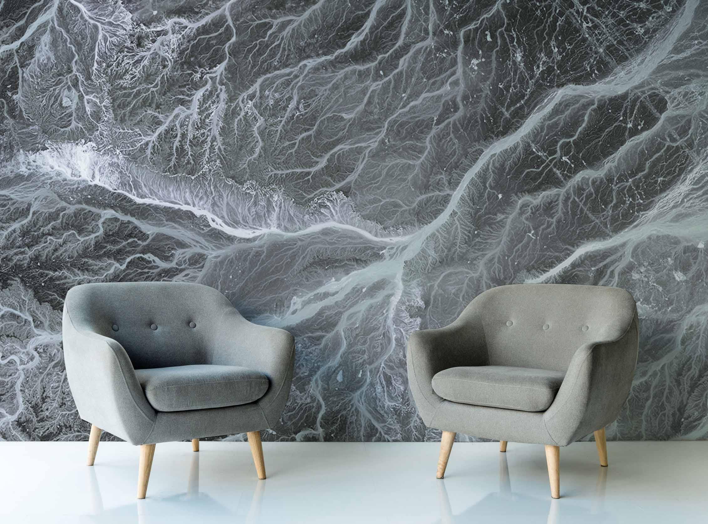 Meandering Wadis Wallpaper Mural-Wall Mural-Eazywallz
