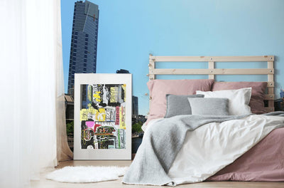 Melbourne Cityscape Wall Mural-Wall Mural-Eazywallz