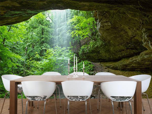 Memorial Falls, Michigan Canyon Wall Mural-Wall Mural-Eazywallz