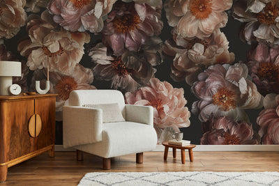 Midnight Floral 3 Wall Mural