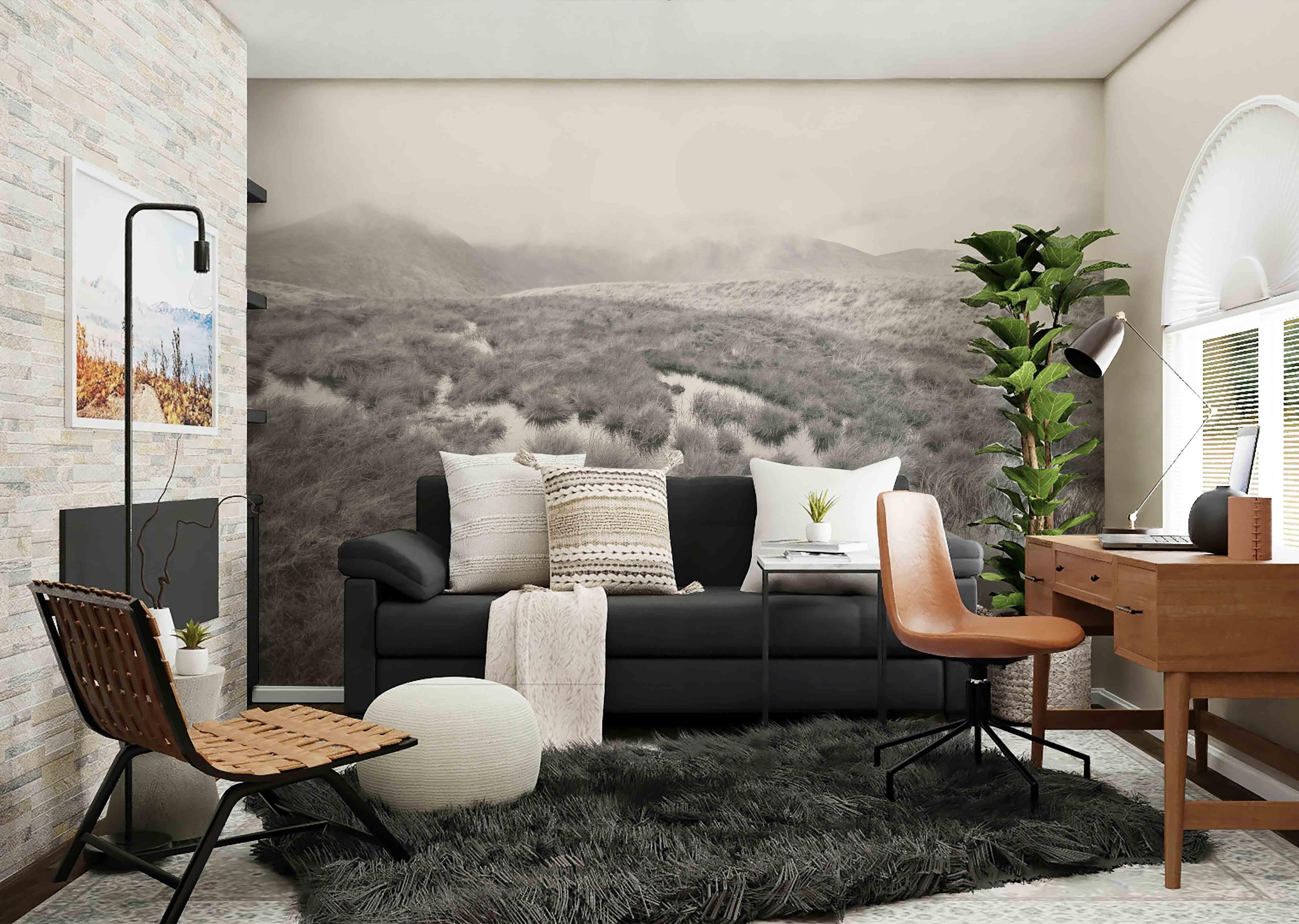 Minimal Landscape Wallpaper Mural-Wall Mural-Eazywallz