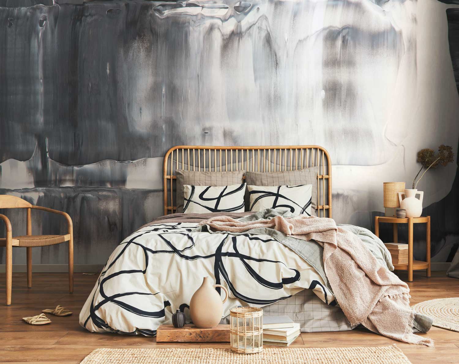 Mixed Acrylic Oil Paint Wall Mural-Wall Mural-Eazywallz