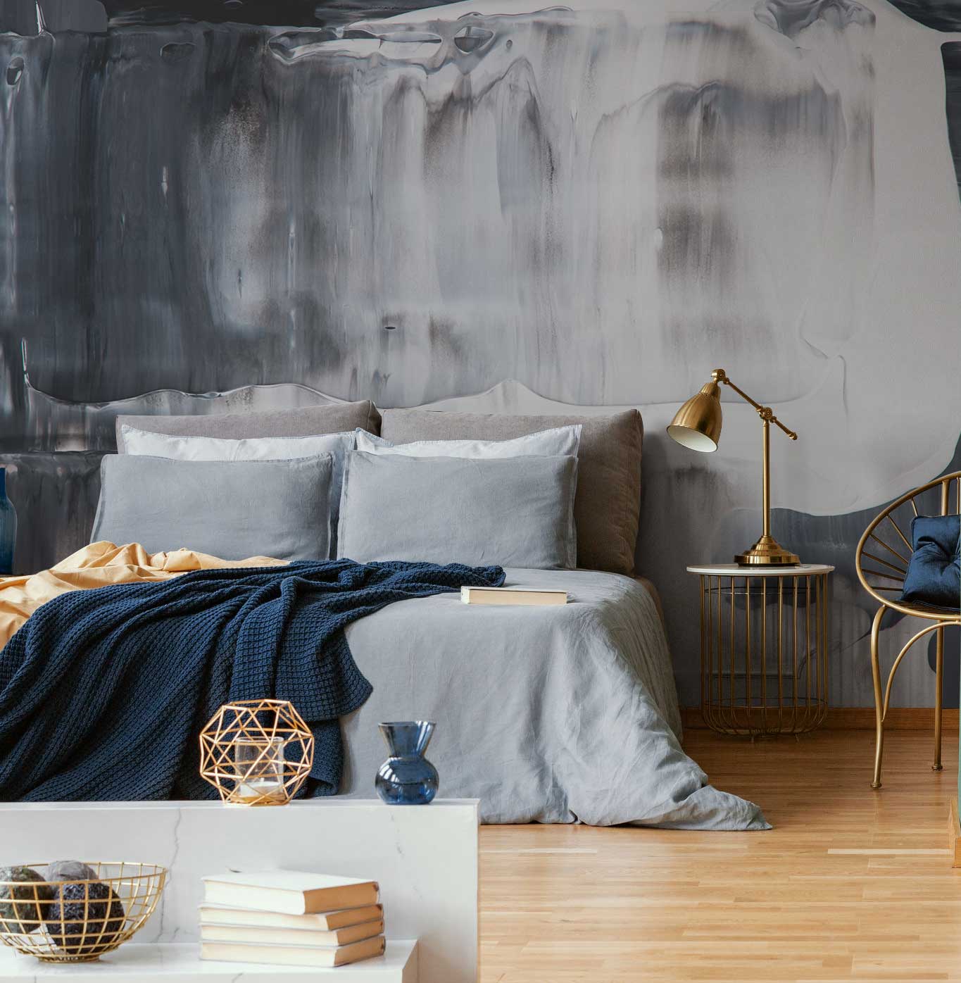 Mixed Acrylic Oil Paint Wall Mural-Wall Mural-Eazywallz