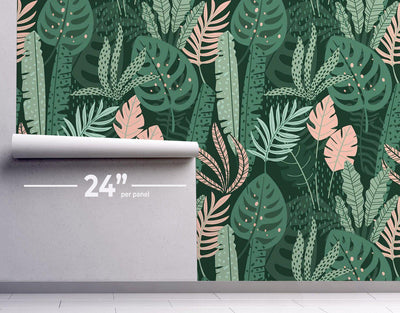 Mixed Jungle Wallpaper #191-Repeat Pattern Wallpaper-Eazywallz