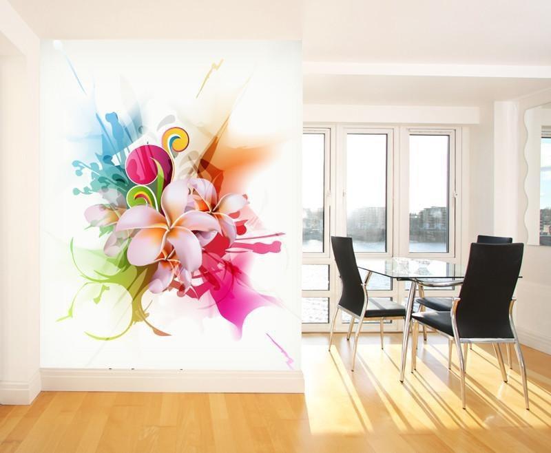 Modern Floral Design Wall Mural-Wall Mural-Eazywallz