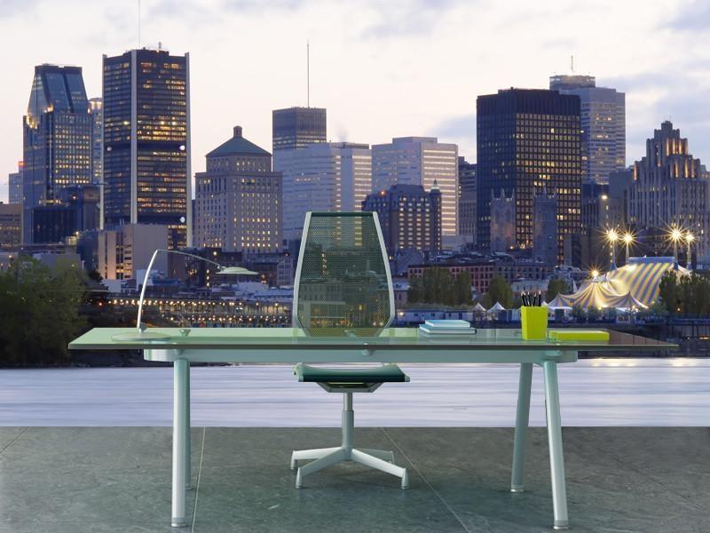 Montreal skyline Wall Mural-Wall Mural-Eazywallz