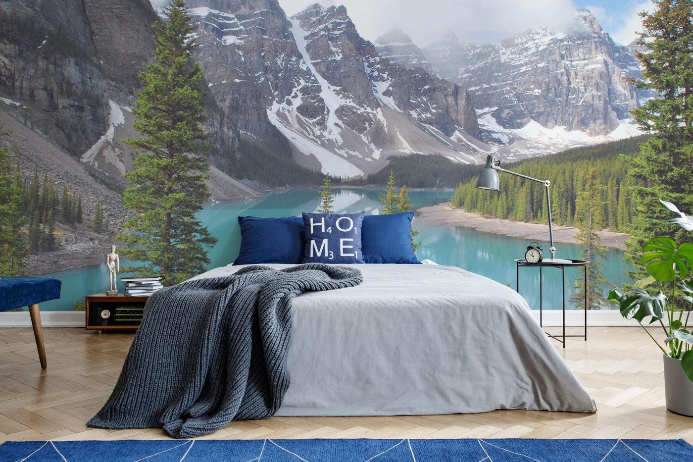 Moraine Lake Wall Mural-Wall Mural-Eazywallz