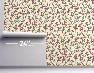 Morris Branches Wallpaper #301-Repeat Pattern Wallpaper-Eazywallz