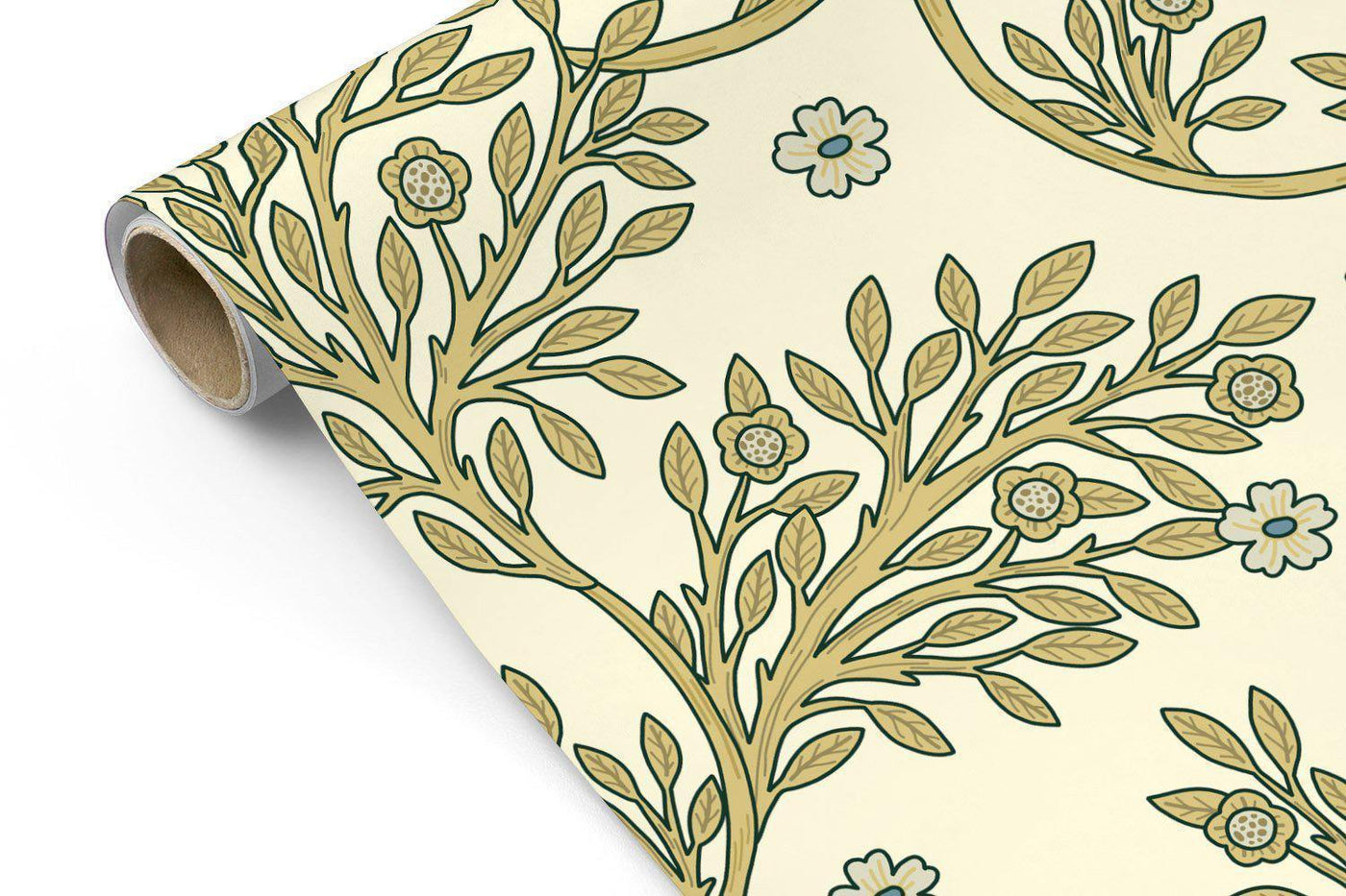 Morris Flowers Wallpaper #302-Repeat Pattern Wallpaper-Eazywallz