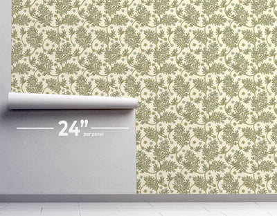 Morris Flowers Wallpaper #302-Repeat Pattern Wallpaper-Eazywallz