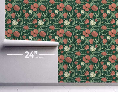 Morris Garden Wallpaper #213-Repeat Pattern Wallpaper-Eazywallz