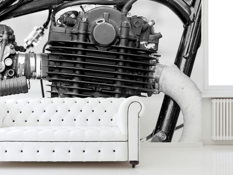 Motorcycle Engine Wall Mural-Wall Mural-Eazywallz