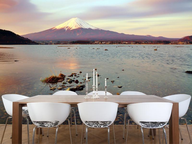 Mount Fuji at dawn Wall Mural-Wall Mural-Eazywallz