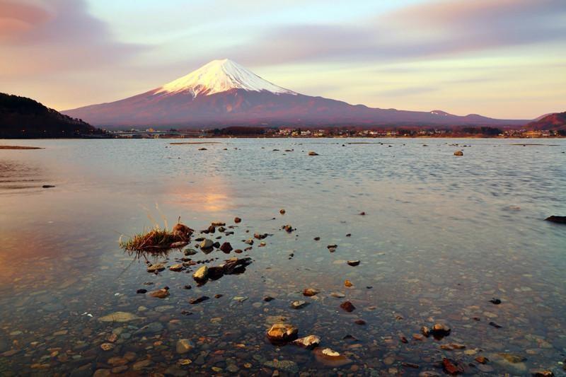 Mount Fuji at dawn Wall Mural-Wall Mural-Eazywallz