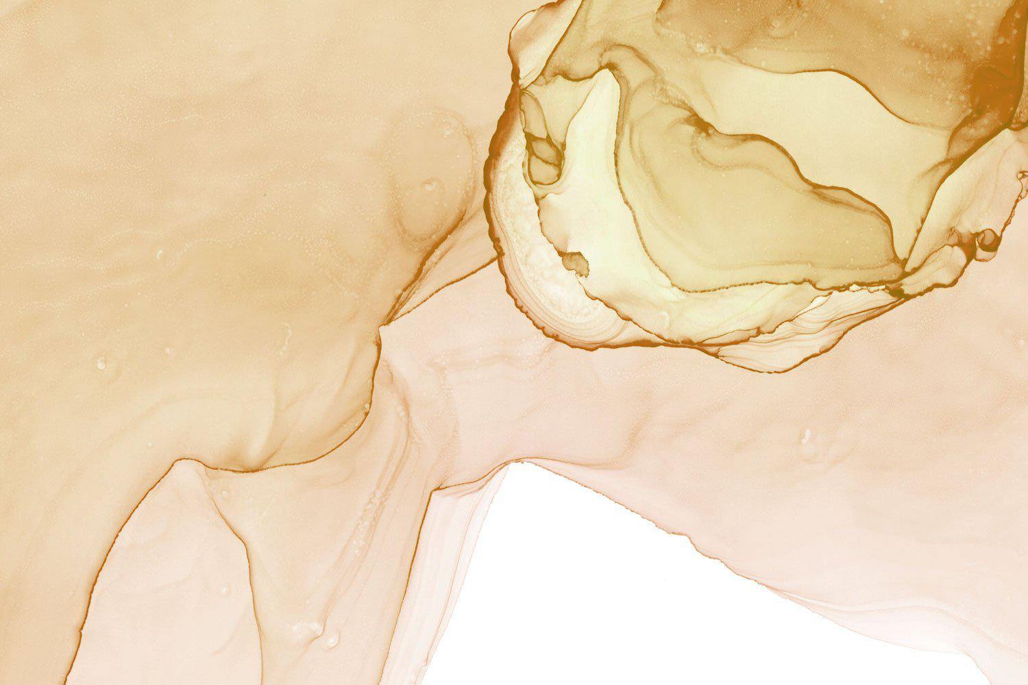 Mountain Gold Ink Utopia Wall Mural-Wall Mural-Eazywallz