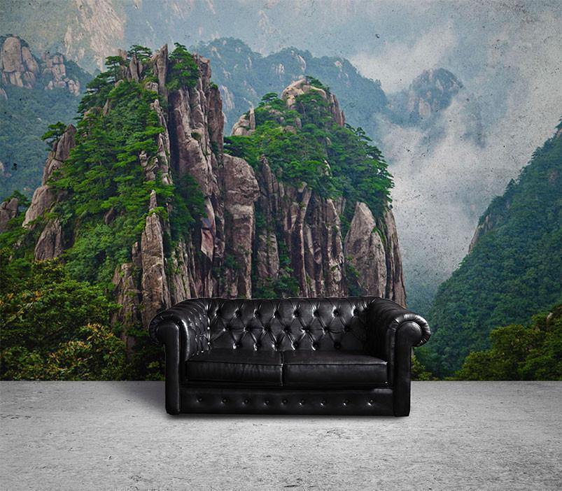 Mountains in China Wall Mural-Wall Mural-Eazywallz