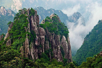Mountains in China Wall Mural-Wall Mural-Eazywallz