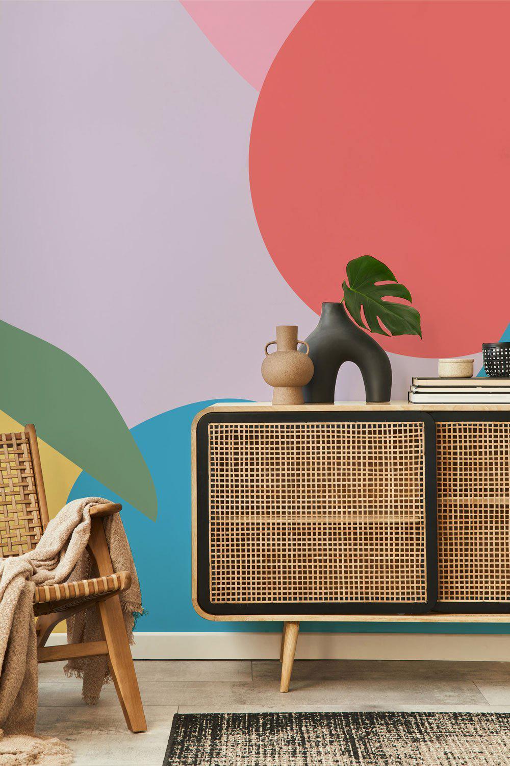 Multicolor Modern Abstract Mural Wallpaper-Wall Mural-Eazywallz