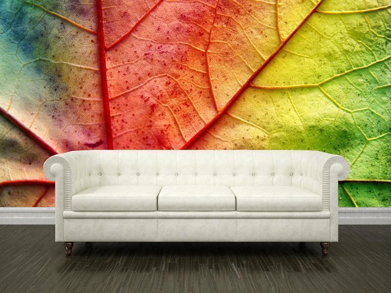 Multicolor leaf Wall Mural-Wall Mural-Eazywallz