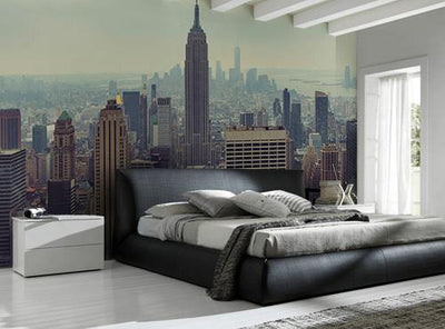 NYC Daytime City Skyline Wall Mural-Wall Mural-Eazywallz